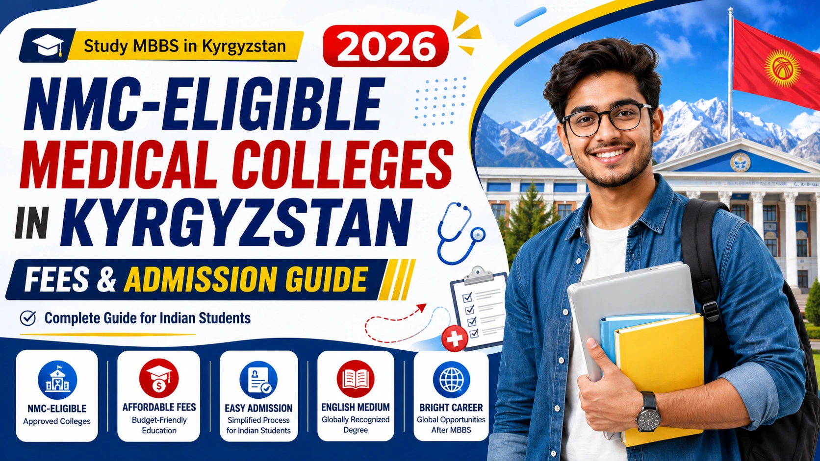 NMC-Eligible Medical Colleges in Kyrgyzstan 2026: Fees & Admission Guide